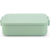   Brabantia Make & Take Lunch Box közepes méretű ételhordozó doboz, 1100 ml, bepattintós (clip-on) zárómechanizmus, BPA mentes műanyag, jáde zöld - 202605