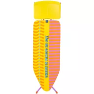   Brabantia Solid Steam Unit Holder vasalódeszka 1240x450mm - C méret, fix vasalótálca gőzállomásokhoz, D=22mm sárga váz, Yinka Ilori huzat - 207129