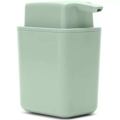 Praktikus – helytakarékos négyszögletes kialakítás 200 ml szappanhoz.
