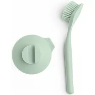   Brabantia SinkSide Dish Brush with Suction Cup Holder mosogatókefe tapadókorongos tartóval, beépített kaparóval, műanyag, jáde zöld - 215780