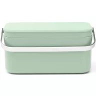   Brabantia Food Waste Caddy konyhai szemetes komposztálható élelmiszerhulladék gyűjtéséhez, 1,8L, ABS műanyag, r.m. acél fogantyú, jáde zöld - 215803