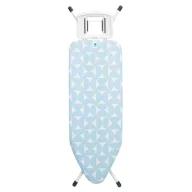   Brabantia Solid Steam Iron Rest vasalódeszka 1240x450mm - C méret, fix vasalótámasz, D=22mm fehér váz, friss fuvallat huzat - 219689