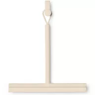   Brabantia ReNew Shower Squeegee 240mm vízlehúzó zuhanyzóba függeszthető akasztóval, 1. oldal vízlehúzó, 2. oldal kefés fej, csúszásmentes, szilikon, világos bézs - 223303