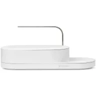   Brabantia SinkStyle Organiser mosogató rendszerező, beépített csepptálcával, műanyag, szabadon álló, szikrázó fehér ásványi textúra, 350x150x130mm - 227882