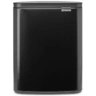   Brabantia Bo Waste Bin hulladékgyűjtő felnyitható, Soft-Close fedéllel, műanyag tartály, 12L - C méret, acél, matt fekete - 230363