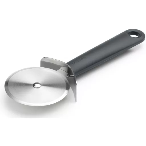 A Brabantia Tasty+ sötétszürke pizzaszeletelő ideális választás, ha szeretné a frissen sült pizzát gyorsan, tisztán és kényelmesen felszeletelni.