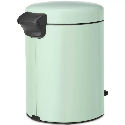 Brabantia NewIcon pedálos hulladékgyűjtő szagmentesen záródó Soft-Close fedél, műanyag tartály, 5L - W méret, acél, jáde zöld - 233883