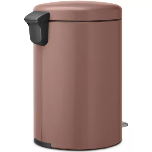 Brabantia NewIcon pedálos hulladékgyűjtő szagmentesen záródó Soft-Close fedél, műanyag tartály, 20L - Y méret, acél, szaténrózsaszín taupe - 234026