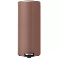   Brabantia NewIcon pedálos hulladékgyűjtő szagmentesen záródó Soft-Close fedél, műanyag tartály, 30L - G méret, acél, szaténrózsaszín taupe - 234040