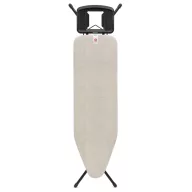   Brabantia Solid Steam Iron Rest vasalódeszka 1240x380mm - B méret, fix vasalótámasz, D=22mm fekete váz, farmer szürke huzat - 236129
