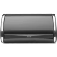   Brabantia Roll Top kenyértartó halkan záródó, befelé gördülő fedéllel, 316mm széles, 1 kenyérhez, ívelt forma, acél, matt fekete - 236686
