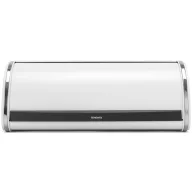   Brabantia Roll Top kenyértartó halkan záródó, befelé gördülő fedéllel, 445mm széles, 2 kenyérhez, ívelt forma, acél, fehér - 236747