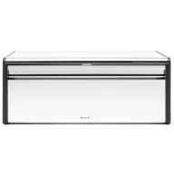   Brabantia Fall Front kenyértartó lehajtható ajtóval, mágneses zárral, sík tetővel, szögletes, 465mm széles, r.m. acél, fényes - 236846