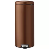  Brabantia NewIcon pedálos hulladékgyűjtő szagmentesen záródó Soft-Close fedél, műanyag tartály, 30L - G méret, acél, meleg tónusú bronz - 238789