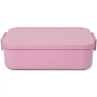   Brabantia Make & Take Lunch Box közepes méretű ételhordozó doboz, 1100 ml, bepattintós (clip-on) zárómechanizmus, BPA mentes műanyag, rózsaszín-lila - 241307