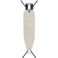   Brabantia Steam Iron Rest vasalódeszka 1100x300mm - A méret, kinyitható vasalótámasszal, D=22mm fekete váz, farmer szürke huzat - 242885