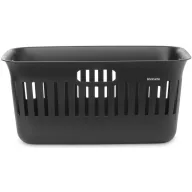   Brabantia Collect-It Laundry Basket szennyeskosár, 40L, 3db fogantyúval, szellőző nyílásokkal, újrahasznosított műanyag, fekete - 244087