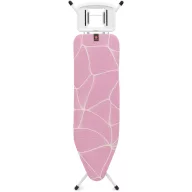   Brabantia Solid Steam Iron Rest vasalódeszka 1240x380mm - B méret, fix vasalótámasz, D=22mm fehér váz, lila hullámok huzat - 246067