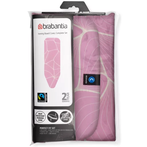 Prémium tartósság és etikus minőség: 100% Fairtrade pamut huzat extra vastag, 8 mm-es habréteggel a professzionális és kényelmes vasaláshoz.