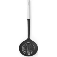   Brabantia Profile Cook & Serve szűrőkanál, tapadásmentes, hőálló, r.m. acél markolat, műanyag fej, selyem matt, fekete - 250583