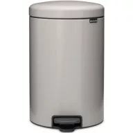   Brabantia NewIcon pedálos hulladékgyűjtő szagmentesen záródó Soft-Close fedél, műanyag tartály, 20L - Y méret, acél, hamvasszürke - 254406