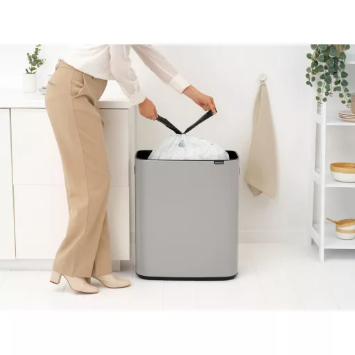 Tökéletes összhang – a csomag tartalmazza a Brabantia PerfectFit szemeteszsák próbacsomagot (M kód).