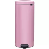   Brabantia NewIcon pedálos hulladékgyűjtő szagmentesen záródó Soft-Close fedél, műanyag tartály, 30L - G méret, acél, rózsaszín-lila - 255304