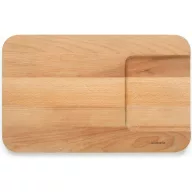   Brabantia Profile Slice & Dice bükkfa vágódeszka zöldségek aprításához, speciális átöntő rész, védő olajbevonattal, 400x250mm - 260742