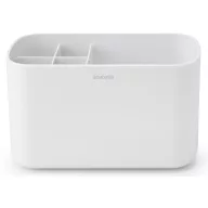   Brabantia ReNew Bathroom Caddy kozmetikai rendszerező, elválasztó betétekkel, csepptálcával, csúszásmentes talppal, műanyag, fehér - 280108