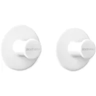   Brabantia ReNew egyágú törölköző akasztó, L=48mm, 2db-os szett, műanyag, fehér - 280344