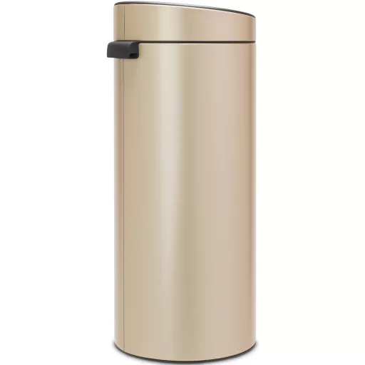 Brabantia Touch Bin New Soft-Touch nyomófedeles hulladékgyűjtő belső tartállyal, kerek, 30L - G méret, acél, aranyfényű - 304507