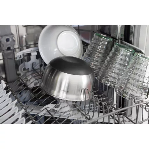 Brabantia Profile Bake & Mix, Mixing Bowl keverőtál, 1L, kiöntőperemmel, belső mérőskálával, hőálló, szilikon alj, r.m. acél test, selyem matt - 363825
