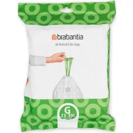   Brabantia PerfectFit szemeteszsák, G méret, 23-30L, visszazárható adagoló csomag, 40 zsák/csomag - 375668