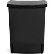   Brabantia Built in Bin beépített szemetes, ajtóra szerelhető, felnyitható fedéllel, 10L - C méret, műanyag, fekete - 395246