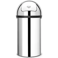   Brabantia Push Bin nyomófedeles hulladékgyűjtő XXL, 60L - H méret, r.m. acél, fényes - 402623