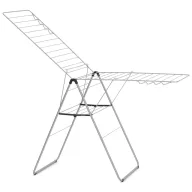   Brabantia HangOn Drying Rack ruhaszárító állvány, 25m szárítási hossz, 8db ruhaakasztó kampó, 12kg teherbírás, összecsukható, acél, metál szürke - 403484