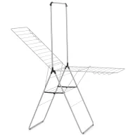   Brabantia HangOn Drying Rack ruhaszárító állvány, 25m szárítási hossz, felhajtható vállfa tartórúddal, 8db ruhaakasztó kampó, 12+10kg teherbírás, összecsukható, acél, metál szürke - 403545