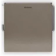   Brabantia ReNew fali kistekercses WC-papír tartó fedővel, acél, platinaszürke - 477300