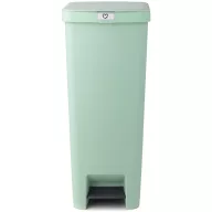   Brabantia StepUp pedálos kuka hulladéktípus jelölő ablakkal, lecsapódásgátló fedél, 40L - L méret, 91% újrahasznosított műanyag, jáde zöld - 800108