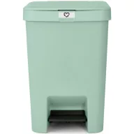   Brabantia StepUp pedálos kuka hulladéktípus jelölő ablakkal, lecsapódásgátló fedél, 25L - J méret, 91% újrahasznosított műanyag, jáde zöld - 800283