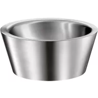   DELABIE ALGUI pultra ültetett kézmosó kagyló, rozsdamentes acél, selyem, kerek forma, D=375mm, H=165mm
