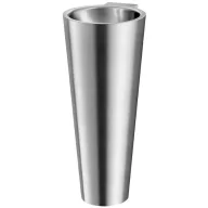   DELABIE BAILA lábon álló, kúp alakú kézmosó, 0,8 mm r.m. acél, selyem, csapfurat nélkül