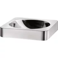   DELABIE QUADRA mosdópultba félig süllyesztett r.m. acél kézmosókagyló, dual finish, 380x380mm