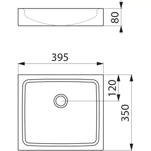 395x350x80mm