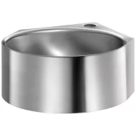   DELABIE MINIMAL fali sarok mosdókagyló szifontakaró nélkül, 35mm csapfurattal, r.m. acél, selyem, 1,2mm