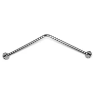   DELABIE fix sarok zuhanyfüggöny tartórúd, 1mm vastag, fényes r.m. acél cső, D=20mm, 900x900mm