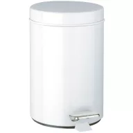   DELABIE pedálos hulladékgyűjtő 3 liter, kerek, fehér, r.m. acél
