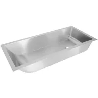   DELABIE BEBE rozsdamentes acél babafürdető, gyermekfürdető kád, bútorlapba süllyesztett, 870x400mm