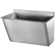   DELABIE sebészi bemosakodó vályú alacsony hátfallal, egy állásos 700mm, Hygiene+ dizájn, r.m. acél