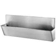   DELABIE sebészi bemosakodó vályú magas hátfallal, csapfurat nélkül, három állásos 2100mm, Hygiene+ dizájn, r.m. acél